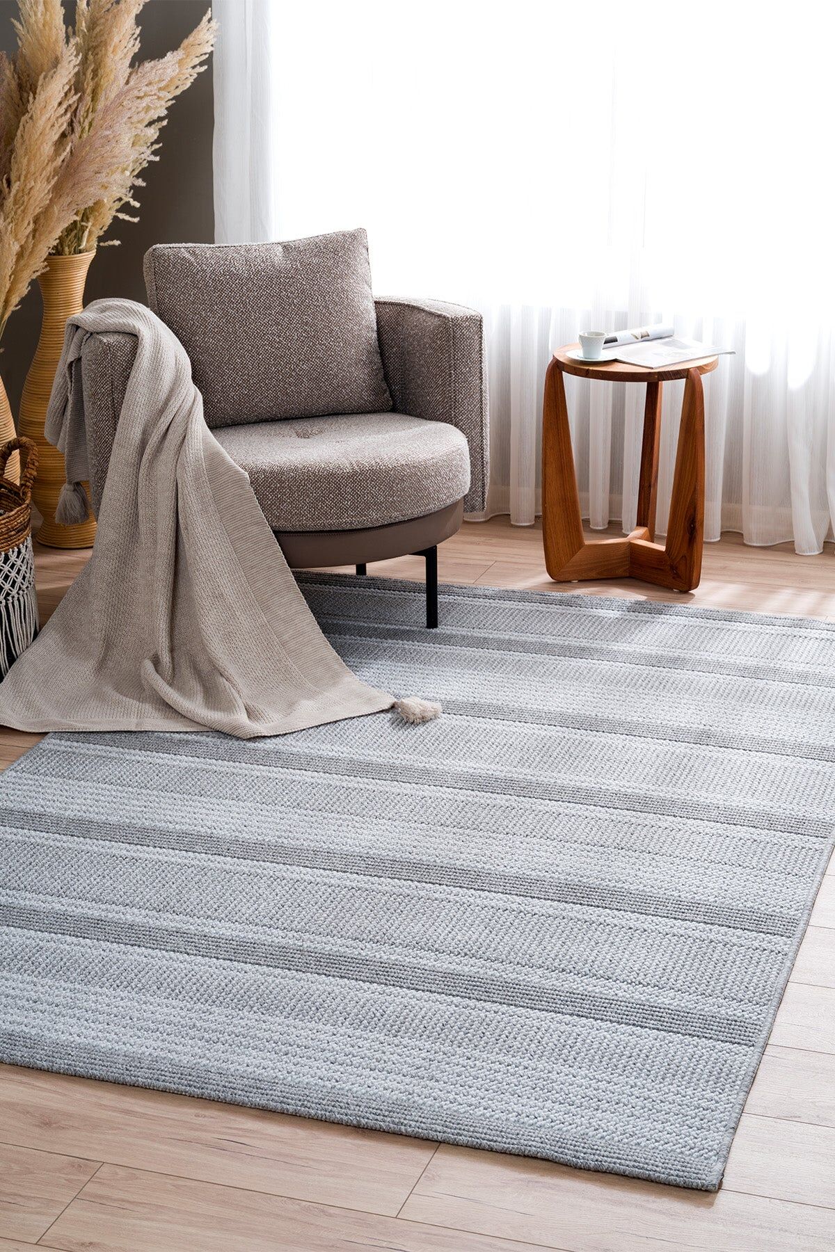 Koza Halı Nomad İskandinav Halı A2549E Antrasi