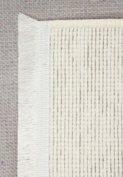 Eko Halı Liza Kaymaz Tabanlı Yıkanabilir Anti Alerjik Kilim LIZ 01 White
