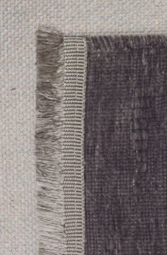 Eko Halı Liza Kaymaz Tabanlı Yıkanabilir Anti Alerjik Kilim LIZ 02 Antrasit