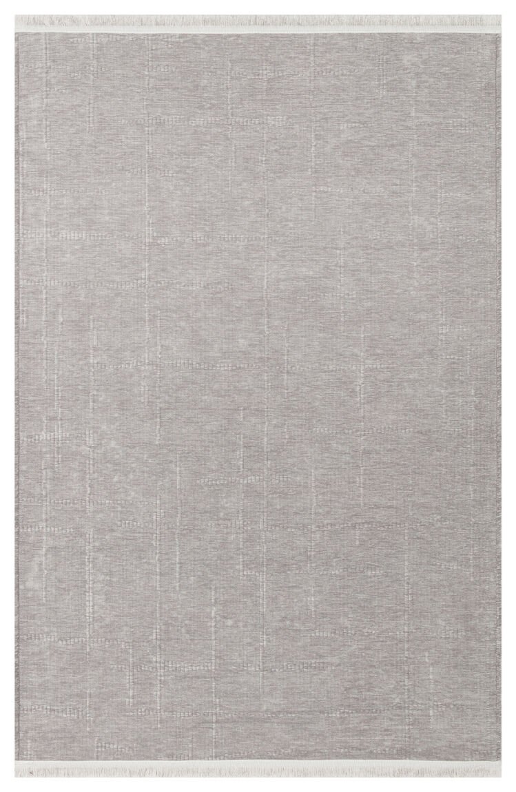 Eko Halı Liza Kaymaz Tabanlı Yıkanabilir Anti Alerjik Kilim LIZ 02 Grey