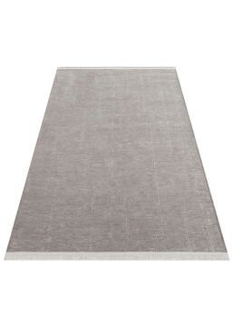 Eko Halı Liza Kaymaz Tabanlı Yıkanabilir Anti Alerjik Kilim LIZ 02 Grey